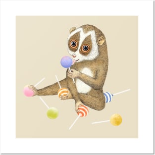 Candy crush slow loris Posters and Art